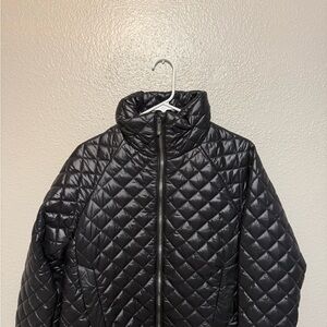 BCBGMaxAzria Black Quilted Puffer Jacket